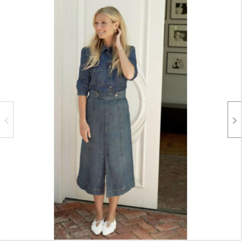 G. Label Denim Skirt, 27